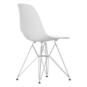 Eames DSR chair, white, chrome 'Eiffel' - Image 3