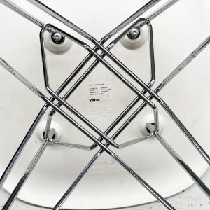 Eames DSR chair, white, chrome 'Eiffel' - Image 15