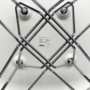 Eames DSR chair, white, chrome 'Eiffel' - Image 11