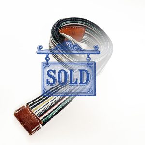 Paul Smith Signature Multicolor Striped Belt for Men