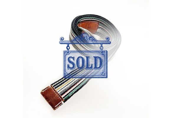 Paul Smith Signature Multicolor Striped Belt for Men
