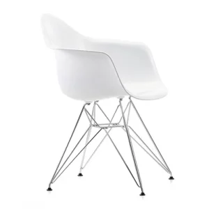 Eames DAR chair, white - chrome 'Eiffel' - Image 2