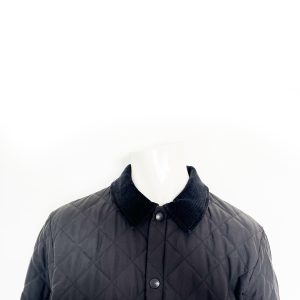 Barbour Corduroy Collar Heritage Liddesdale Quilt Jacket in Charcoal for Men ...XL - Image 5