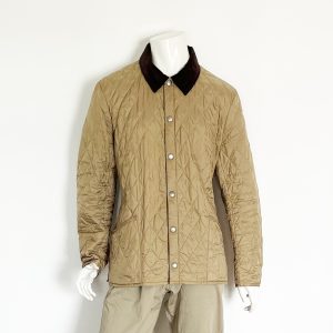 Barbour Corduroy Heritage Liddesdale Quilt Jacket in Light Gold for Men ...L, fits XL