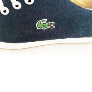 Lacoste Canvas Sneakers, Marine - Image 4