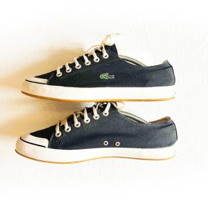 Lacoste Canvas Sneakers, Marine - Image 2