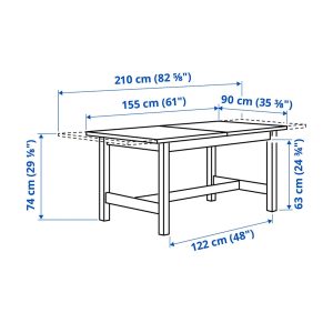 IKEA NORDEN Dining table, white - Image 4