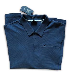 Ted Baker Polo, Navy Blue, long sleeve. size 6 = XXL - Image 10