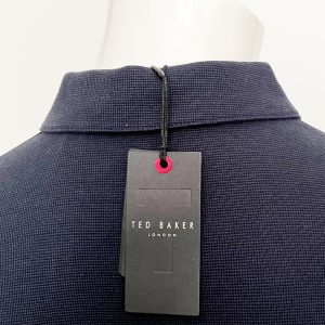 Ted Baker Polo, Navy Blue, long sleeve. size 6 = XXL - Image 8