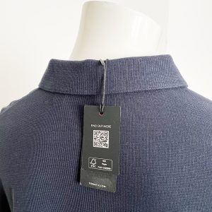 Ted Baker Polo, Navy Blue, long sleeve. size 6 = XXL - Image 14