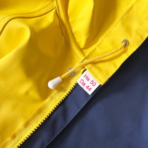 ModAS Professional Rain Coat, XL, bright yellow with navy blue trim and inner. - Image 8