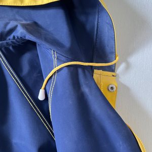 ModAS Professional Rain Coat, XL, bright yellow with navy blue trim and inner. - Image 9