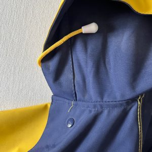 ModAS Professional Rain Coat, XL, bright yellow with navy blue trim and inner. - Image 10