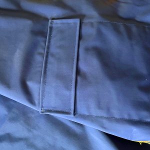 ModAS Professional Rain Coat, XL, bright yellow with navy blue trim and inner. - Image 11