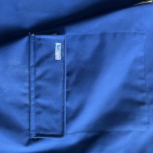 ModAS Professional Rain Coat, XL, bright yellow with navy blue trim and inner. - Image 12