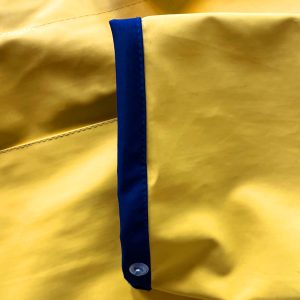 ModAS Professional Rain Coat, XL, bright yellow with navy blue trim and inner. - Image 14