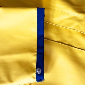 ModAS Professional Rain Coat, XL, bright yellow with navy blue trim and inner. - Image 15