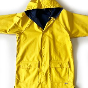 ModAS Professional Rain Coat, XL, bright yellow with navy blue trim and inner. - Image 19