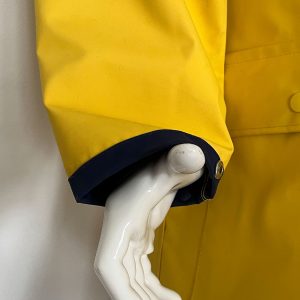 ModAS Professional Rain Coat, XL, bright yellow with navy blue trim and inner. - Image 17